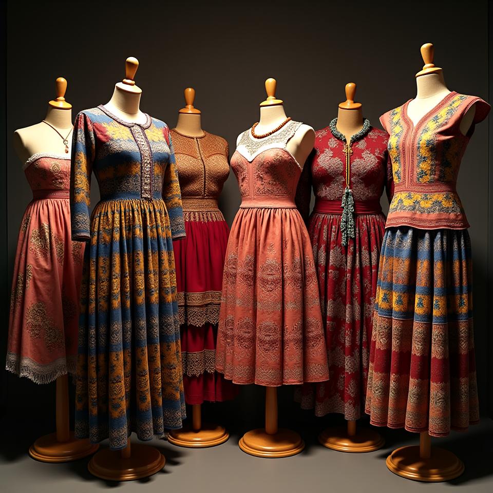 Colección de disfraces culturales auténticos