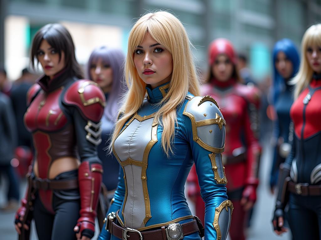 Cosplayers con vestuarios de alta calidad